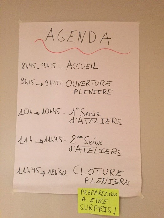 Agenda séminaire collaboratif